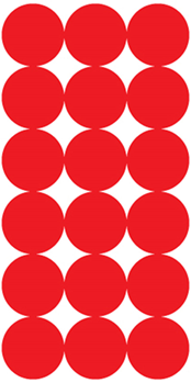 Pro-shot Produc 109332 Pro-Shot P432M SplatterShot Repair Pasters Red Black/Red Self-Adhesive 1" Self-A