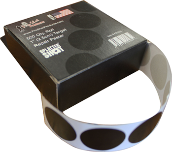 Pro-shot Produc 109333 Pro-Shot PR500 SplatterShot Repair Pasters Black Self-Adhesive 1" Self-Adhesive