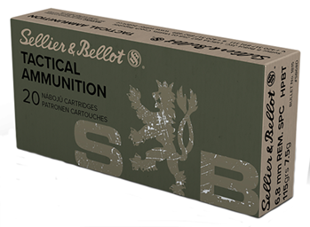 Magtech 109443 Sellier & Bellot SB68D Rifle  6.8 SPC 115 gr Hollow Point Boat-Tail (HPBT) 20 Bx