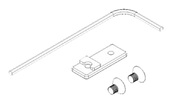 109469 Kel-Tec S2K205SW59 Mag Catch Kit  made of Steel with Black Finish for S&W 59 Sub