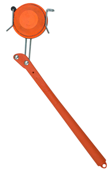 109519 Birchwood Casey 49301 Wingone Ultimate Handheld Clay Thrower Orange Single Right