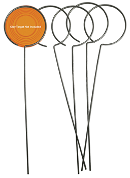 109535 Birchwood Casey 49010 Clay Holder Stand Target Stand Silver Wire Standing 5 Pack