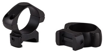 109541 Konus 7401 Scope Ring Set  Picatinny/Weaver Medium 1" Tube Matte Black Steel