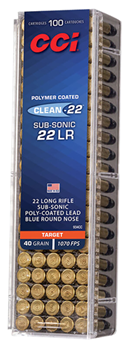 Cci/speer 109594 CCI 944CC Target & Plinking   22 Long Rifle (LR) 40 GR Lead Round Nose 100 Bx/ 5