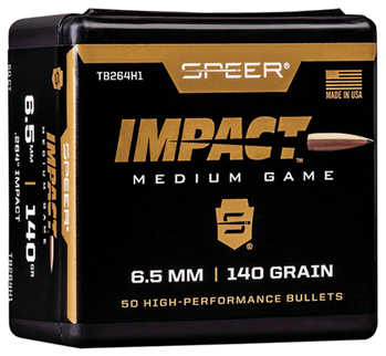 Cci/speer 109602 Speer Bullets TB264H1 Impact  6.5mm .264 140 GR Slipstream Polymer Tip 50 Box