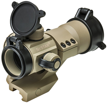 Ncstar / Vism 109699 NcStar DRGB135T Tube Reflex Optic  Powder Coated Tan 1x35mm 30mm Tube 3 MOA Illu