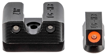 Truglo 109918 TruGlo TG-231CZ1C Tritium Pro Night Sights Square Green with Orange Outline Fron
