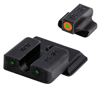 Truglo 109924 TruGlo TG231MP1C Tritium Pro Night Sights Square Green w/Orange Outline  Front/U