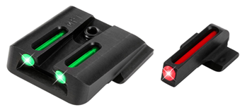 Truglo 109934 TruGlo TG-131MP1 Fiber-Optic  Square Red Front, Green Rear with Black Finished F