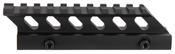 Aim Sports Inc 109968 Aim Sports MT012H Riser Mount  Black Anodized AR-15 High Profile Picatinny/Weave