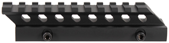 Aim Sports Inc 109970 Aim Sports MT012M Riser Mount  Black Anodized Medium Profile Picatinny/Weaver Mo