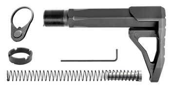 110504 Phase 5 Weapon Systems CMSA Carbine Mini Stock Assembly Black Aluminum for AR15/