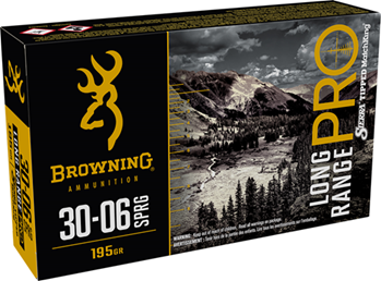 Browning Ammuni 110570 Browning Ammo B192530061 Long Range Pro  30-06 Springfield 195 gr Sierra MatchKi