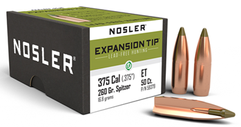110645 Nosler 59379 E-Tip  357 Cal 260 GR Spitzer Boat-Tail (SBT) 50 Per Box