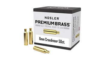 110656 Nosler 10229 Unprimed Cases  6mm Creedmoor Rifle Brass 50 Per Box