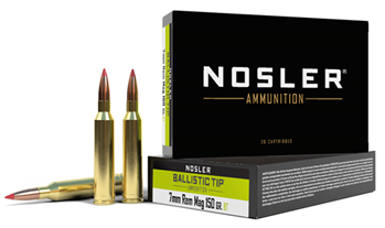 110668 Nosler 40045 Ballistic Tip  7mm Rem Mag 150 gr Ballistic Tip 20 Bx/ 10 Cs