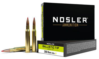 110669 Nosler 40073 Ballistic Tip  280 Rem 140 gr Ballistic Tip 20 Bx/ 10 Cs