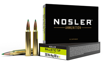 110671 Nosler 40053 Ballistic Tip  300 Win Mag 180 gr Ballistic Tip 20 Bx/ 10 Cs