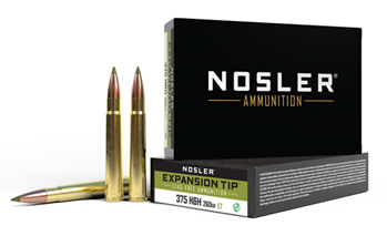 110674 Nosler 40395 E-Tip  375 H&H Mag 260 gr E-Tip Boat-Tail 20 Bx/ 10 Cs