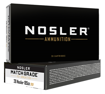 110678 Nosler 60141 Match Grade RDF  28 Nosler 185 GR Hollow Point Boat Tail 20 Bx/ 10