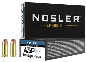 110680 Nosler 51325 Match Grade  9mm Luger 147 gr Jacketed Hollow Point (JHP) 50 Bx/ 10