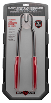 110915 Real Avid/Revo AVEGHRT AR15  Metal Rubber Black Metal w/Red Handles