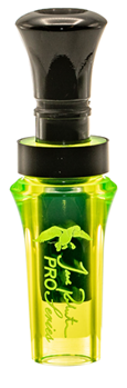 111430 Duck Commander DCPROAC Jase Pro Series Duck Species Double Reed Chartreuse Acryl