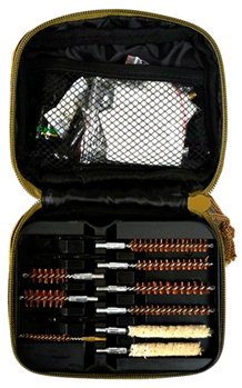 Clenzoil Unlimi 111452 Clenzoil 2830 Multi-Caliber Rifle Multi-Caliber Cleaning Kit 13 Piece Tan Case
