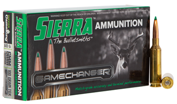 Sierra Bullets 111486 Sierra A411004 GameChanger  6mm Creedmoor 100 gr Tipped GameKing 20 Bx/ 10 Cs