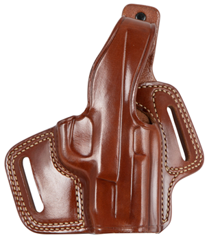 111513 Galco FL662 Fletch Belt Holster High Ride Style made of Leather with Tan Finish