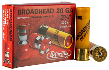 Ddupleks Usa In 111969 DDupleks USA 20D20 Broadhead Devastator 20 Gauge 2.75" 11/16 oz 5 Bx/ 50 Cs