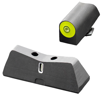 Xs Sight System 112244 XS Sights GL0011S5Y DXT II Big Dot fits Glock 42/43/43X/48 Gen1-5 Dot Green Trit