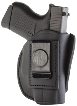 1791 Gun Leathr 112339 1791 Gunleather 4WH2SBLR 4 Way  Stealth Black Leather IWB/OWB fits Glock 42, 43/