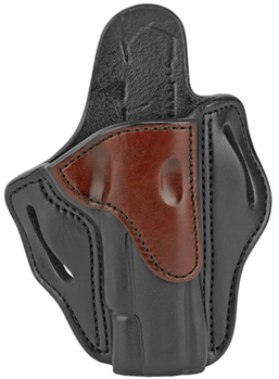 1791 Gun Leathr 112375 1791 Gunleather BH1BLBR BH1  Black w/Brown Trim Leather OWB 1911 4"-5" Right Han