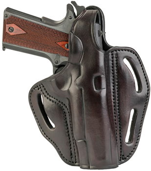 1791 Gun Leathr 112388 1791 Gunleather BHX1CLSBRR BHX Belt Holster Size 01 OWB Cocked & Loaded Style ma