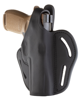 1791 Gun Leathr 112392 1791 Gunleather BHX5SBLR BHX Belt Holster Size 05 OWB Style made of Leather with