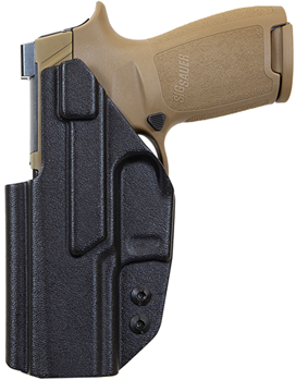 1791 Gun Leathr 112412 1791 Gunleather TACIWBP320BLKR Tactical Kydex Holster IWB Style with Black Finis