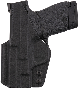 1791 Gun Leathr 112414 1791 Gunleather TACIWBSHIELDBLKR Tactical Kydex Holster IWB Style with Black Fin