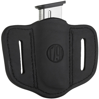 1791 Gun Leathr 112418 1791 Gunleather MAG11SBLA MAG1.1 Single Mag Holster OWB Style made of Leather wi