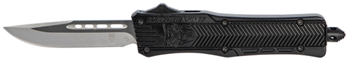 Cobra Enterpris 112472 CobraTec Knives SBCTK1SDNS CTK-1  Small 2.75" OTF Drop Point Plain D2 Steel Blad