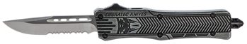 Cobra Enterpris 112476 CobraTec Knives SSWCTK1SDS CTK-1  Small 2.75" OTF Part Serrated D2 Steel Blade/B