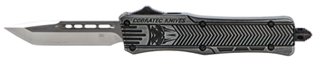 Cobra Enterpris 112477 CobraTec Knives SSWCTK1STNS CTK-1  Small 2.75" OTF Tanto Plain D2 Steel Blade/Bl
