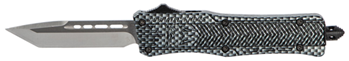 Cobra Enterpris 112478 CobraTec Knives SCFCTK1STNS CTK-1  Small 2.75" OTF Tanto Plain D2 Steel Blade/Ca
