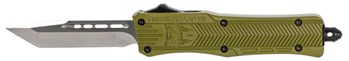 Cobra Enterpris 112481 CobraTec Knives SODCTK1STNS CTK-1  Small 2.75" OTF Tanto Plain D2 Steel Blade/OD