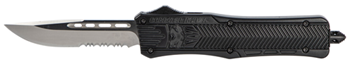 Cobra Enterpris 112489 CobraTec Knives MBCTK1MDS CTK-1  Medium 3" OTF Drop Point Part Serrated D2 Steel