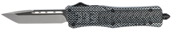 Cobra Enterpris 112493 CobraTec Knives MCFCTK1MTNS CTK-1  Medium 3" OTF Tanto Plain D2 Steel Blade/Carb