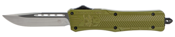 Cobra Enterpris 112494 CobraTec Knives MODCTK1MDNS CTK-1  Medium 3" OTF Drop Point Plain D2 Steel Blade