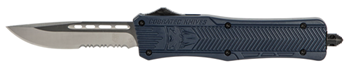 Cobra Enterpris 112498 CobraTec Knives MNYCTK1MDS CTK-1  Medium 3" OTF Drop Point Part Serrated D2 Stee