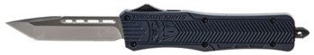 Cobra Enterpris 112499 CobraTec Knives MNYCTK1MTNS CTK-1  Medium 3" OTF Tanto Plain D2 Steel Blade/NYPD
