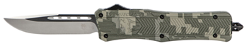 Cobra Enterpris 112500 CobraTec Knives MADCCTK1MDNS CTK-1  Medium 3" OTF Drop Point Plain D2 Steel Blad